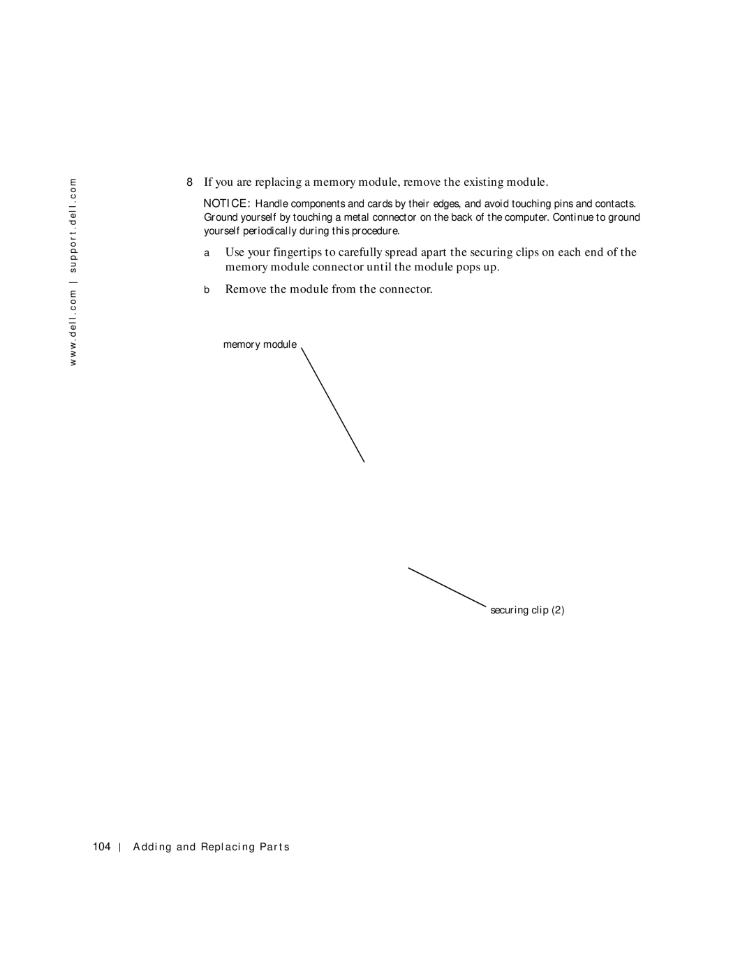 Dell PP04S owner manual Adding and Replacing Parts 