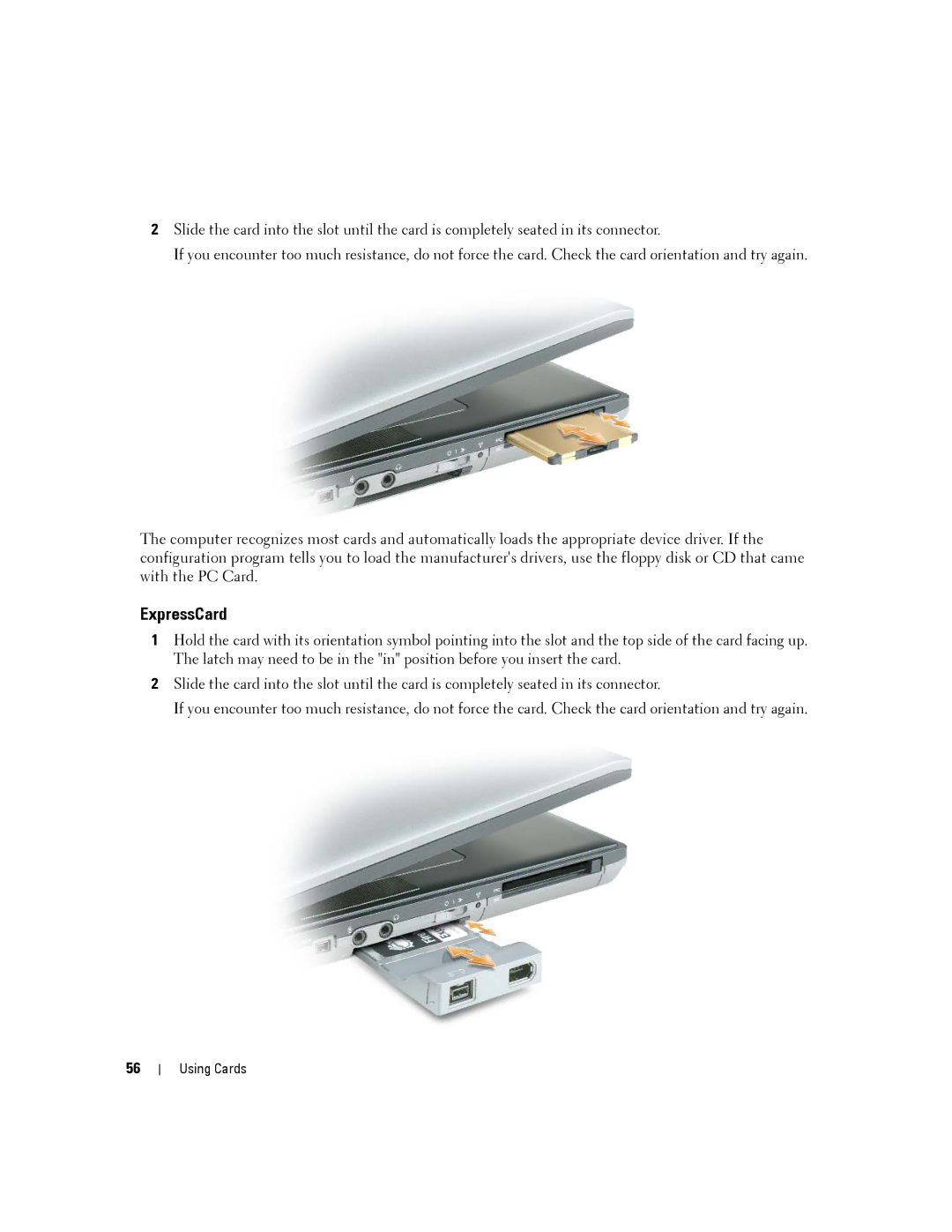 Dell PP04X, D830 manual ExpressCard 