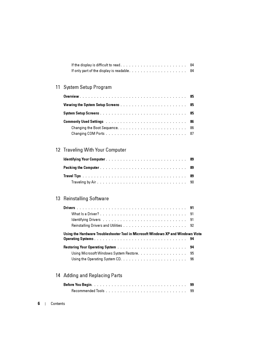 Dell PP04X, D830 manual Traveling With Your Computer 