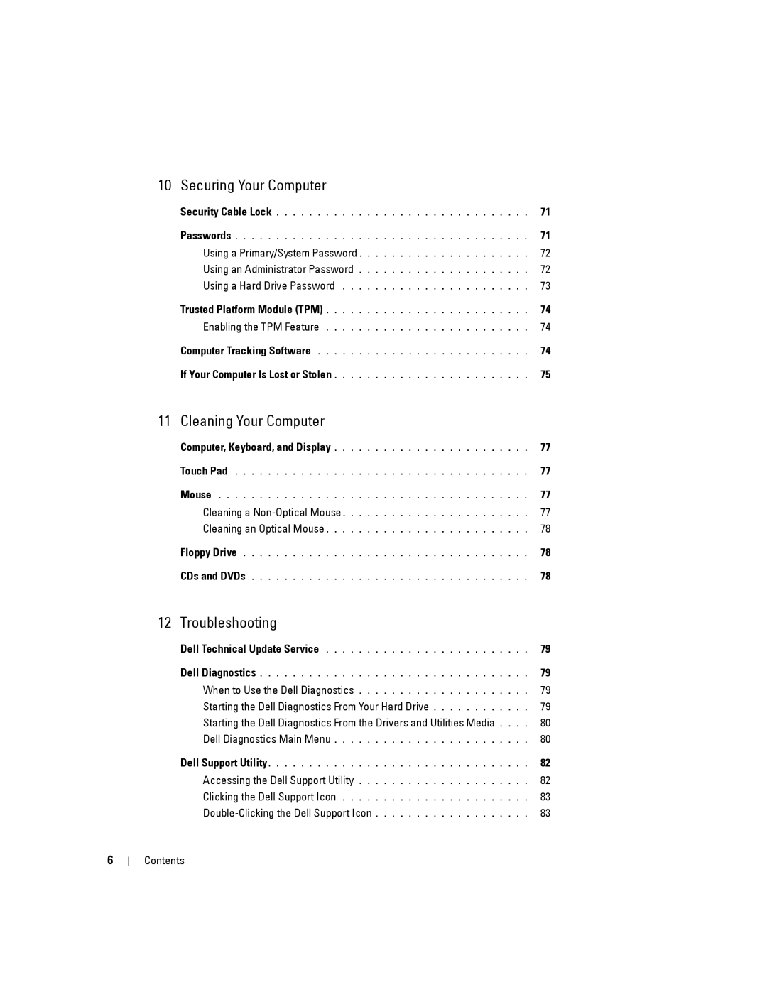 Dell PP04X manual Troubleshooting 