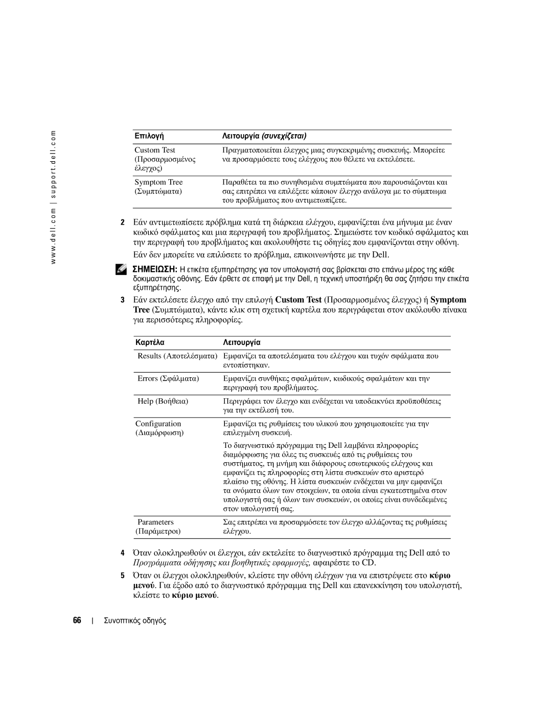 Dell PP05S manual Κλείστε το κύριο µενού 