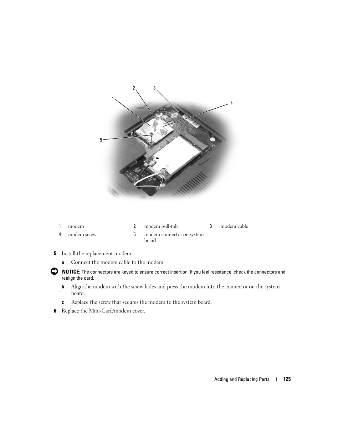 Dell M1710, PP05XB owner manual 125 