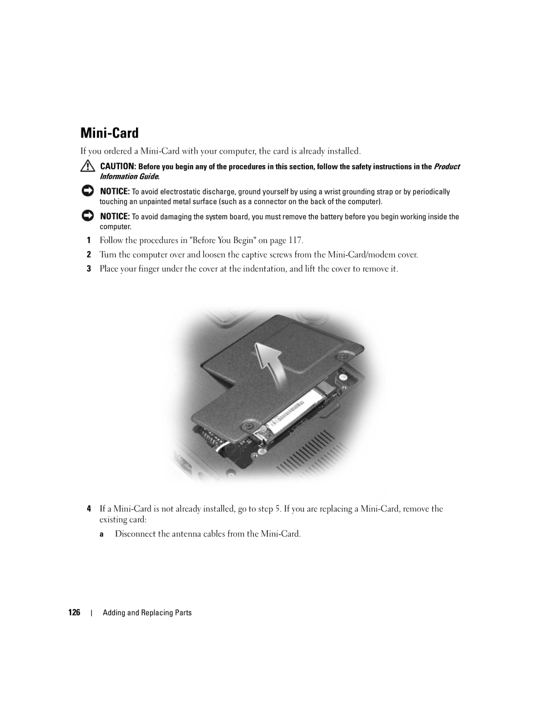 Dell PP05XB, M1710 owner manual Mini-Card, 126 