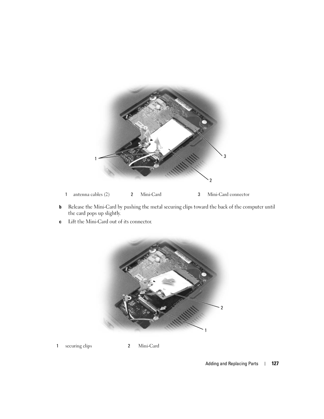 Dell M1710, PP05XB owner manual 127 