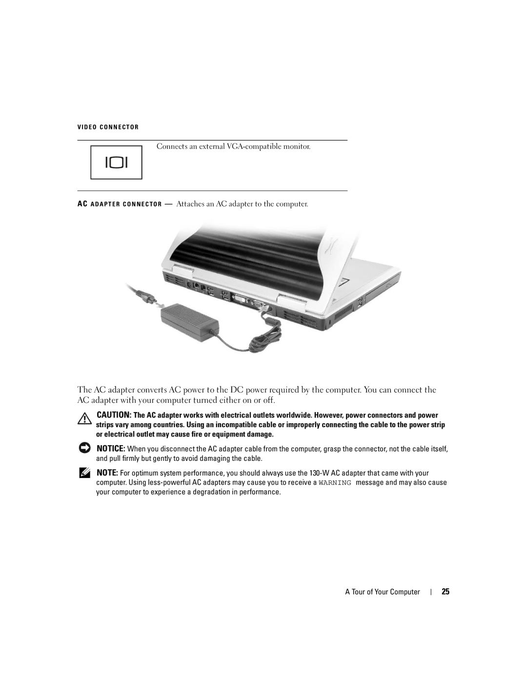 Dell M1710, PP05XB owner manual D E O C O N N E C T O R 