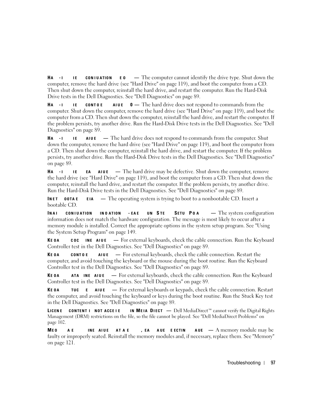 Dell M1710, PP05XB owner manual Troubleshooting 