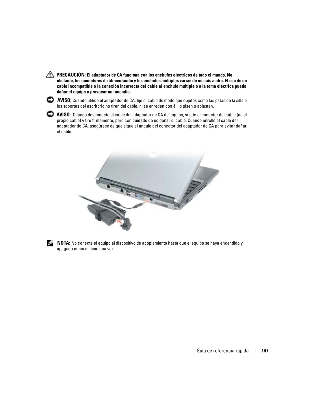 Dell PP06S manual Guía de referencia rápida 147 