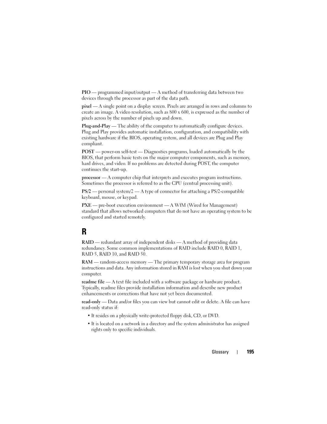 Dell TM373, PP06XA owner manual 195 