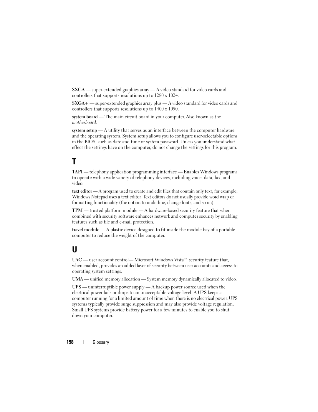 Dell PP06XA, TM373 owner manual 198 