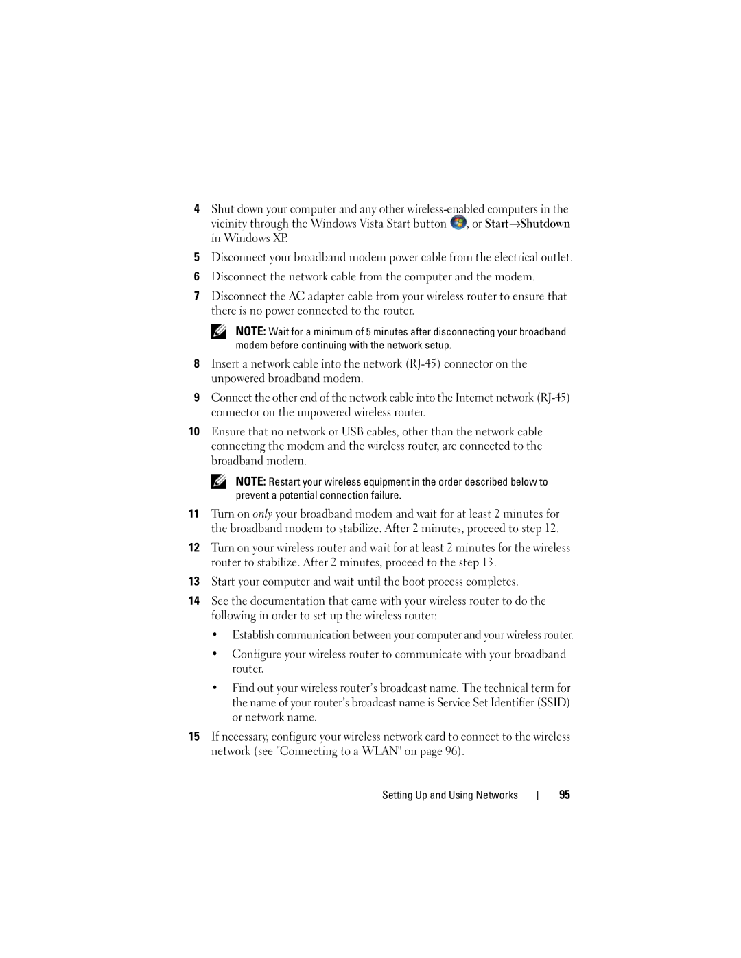 Dell TM373, PP06XA owner manual Setting Up and Using Networks 