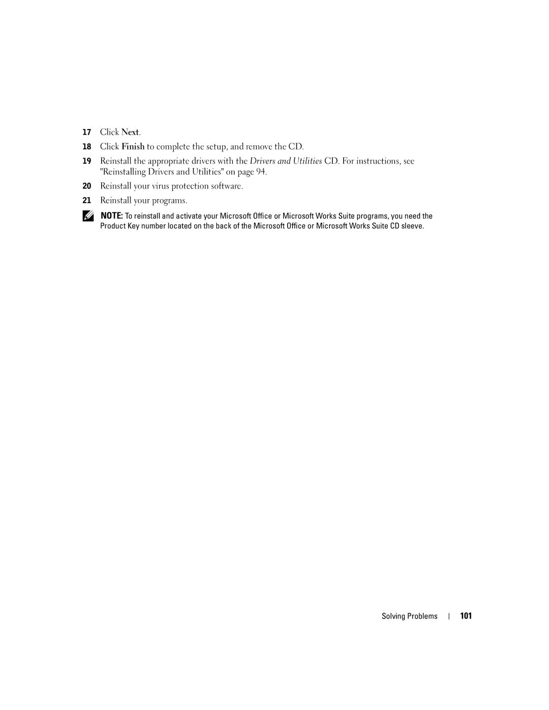 Dell PP09L owner manual 101 