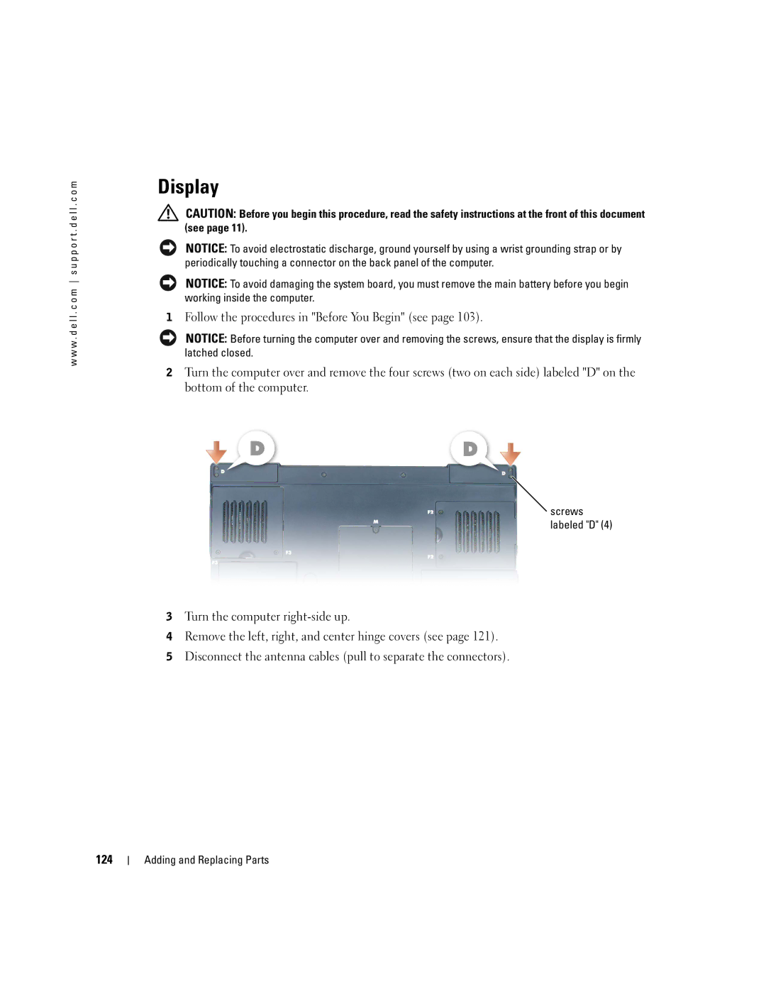 Dell PP09L owner manual Display 