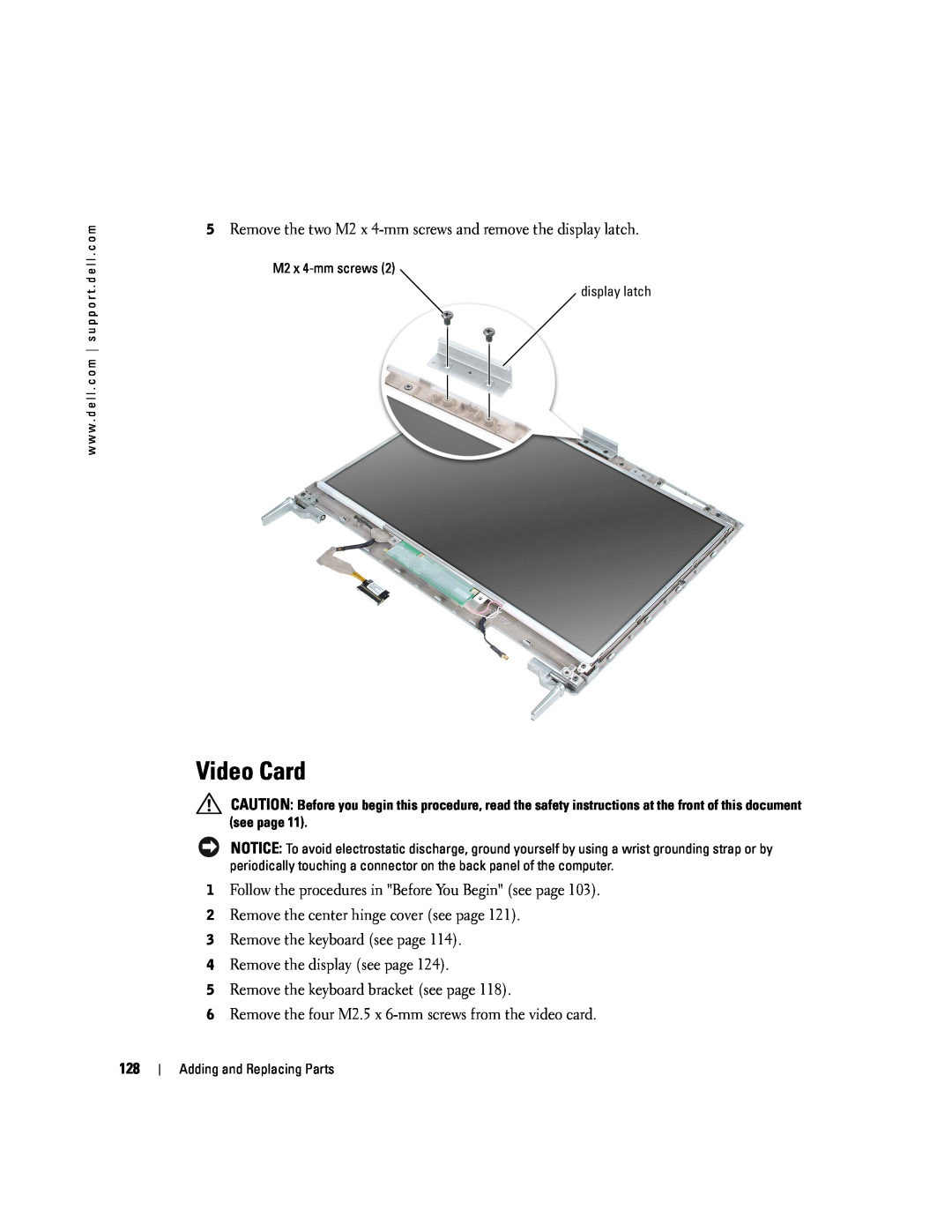 Dell PP09L owner manual Video Card 