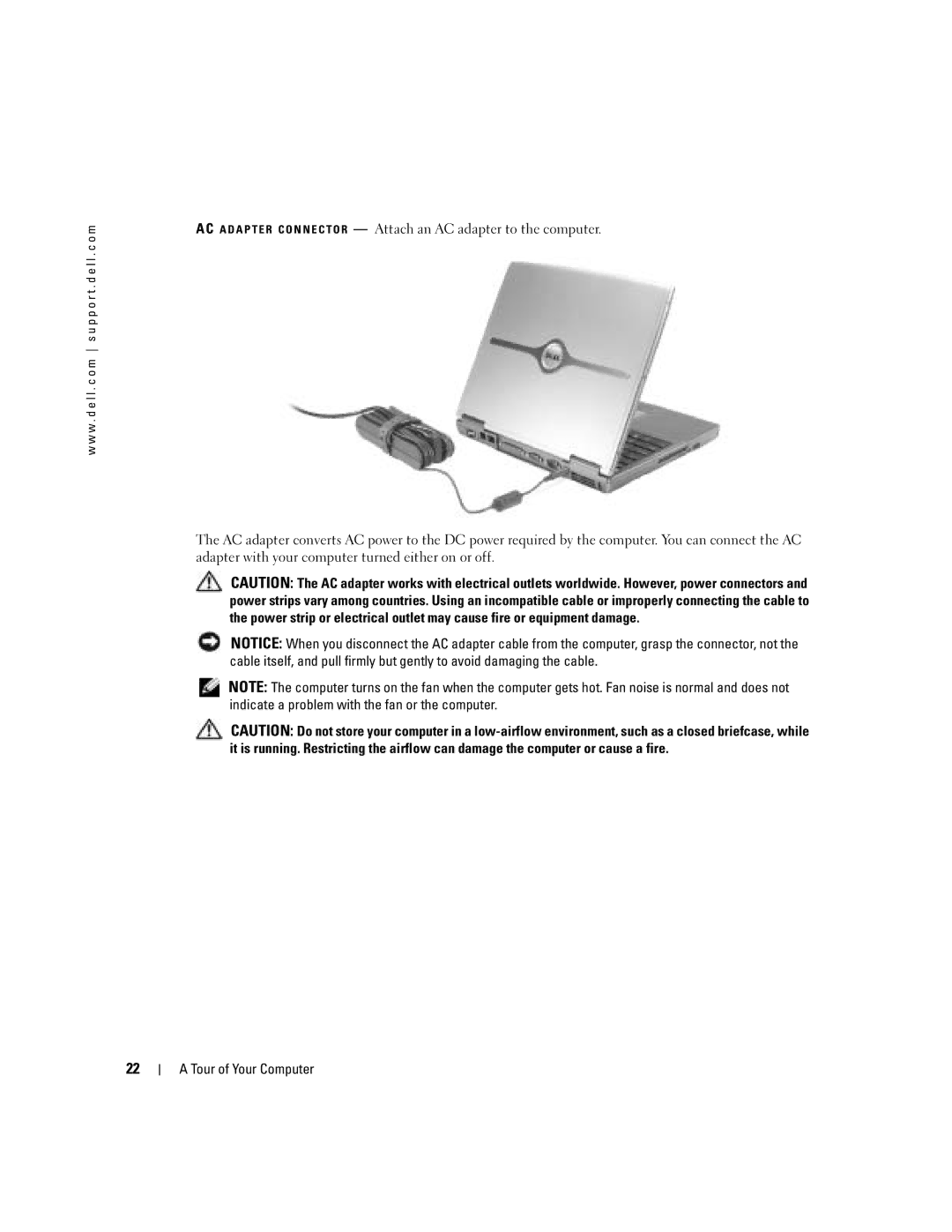 Dell PP10L owner manual Tour of Your Computer 