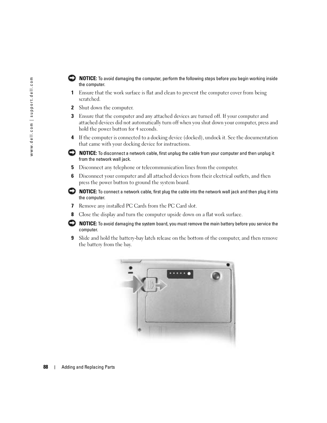 Dell PP10L owner manual Adding and Replacing Parts 