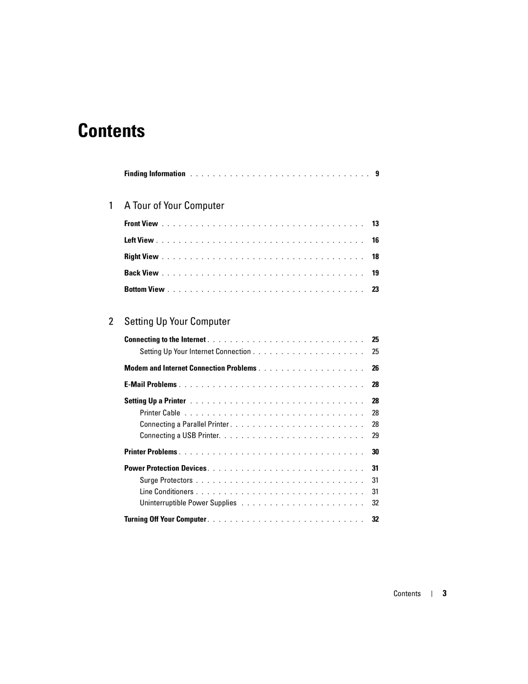 Dell PP10L owner manual Contents 