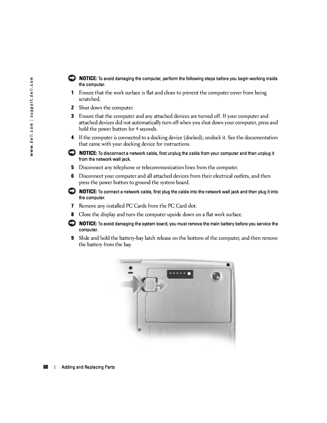 Dell PP10L owner manual Shut down the computer 