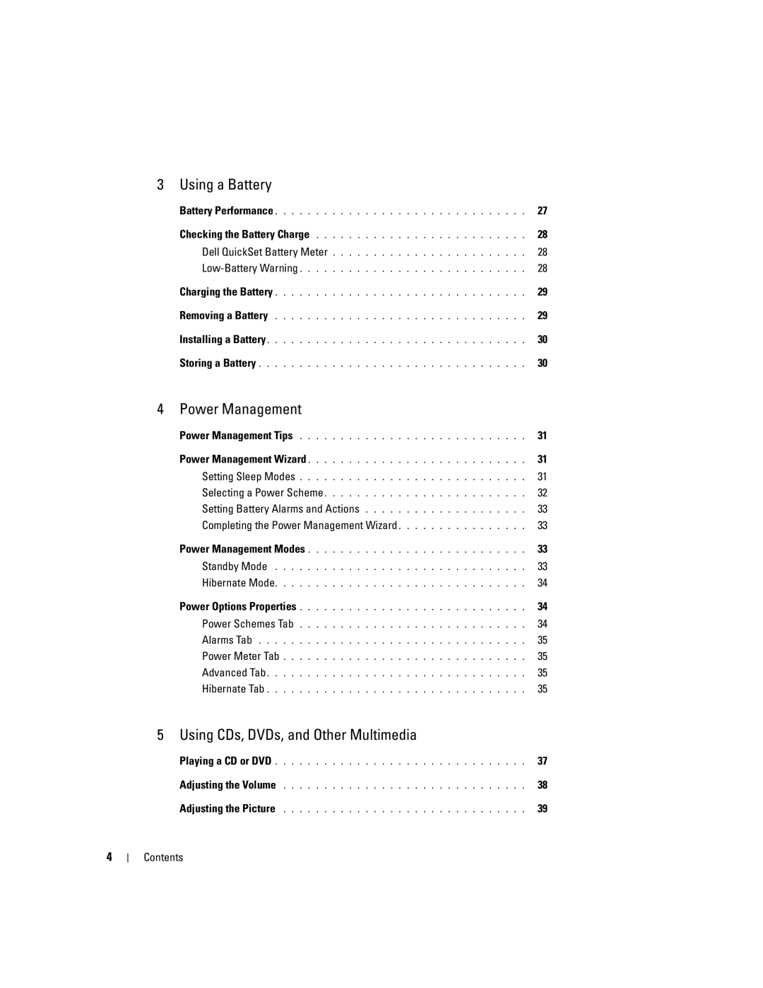 Dell PP10S owner manual Using a Battery, Completing the Power Management Wizard 