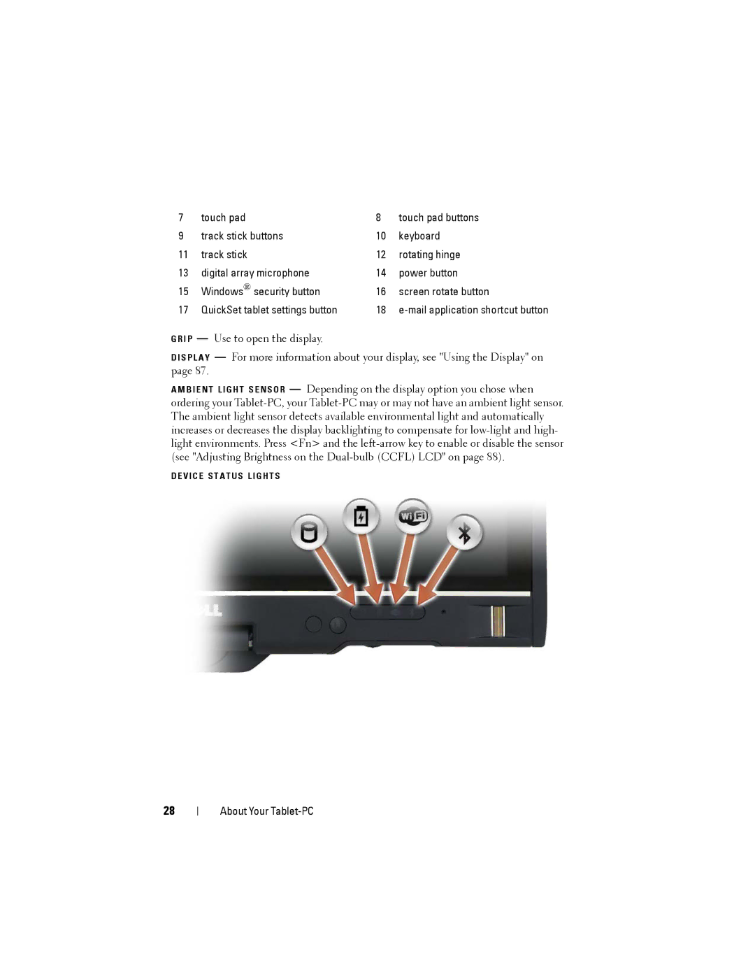 Dell PP12S manual Mail application shortcut button 