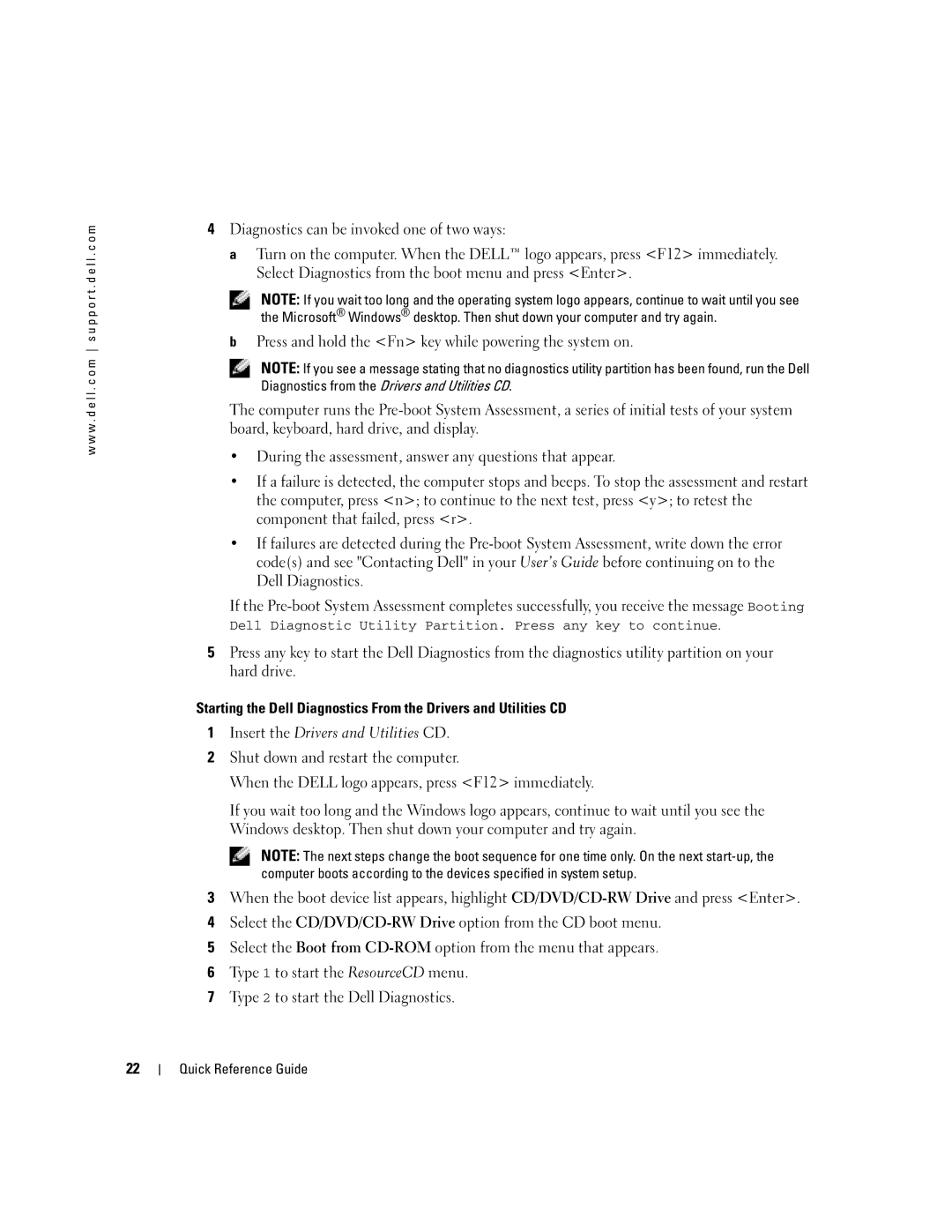 Dell PP17L manual Quick Reference Guide 