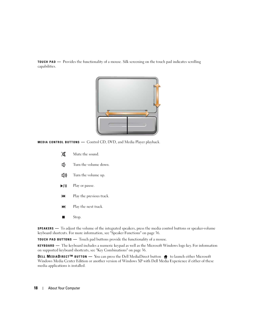 Dell PP20L owner manual About Your Computer 