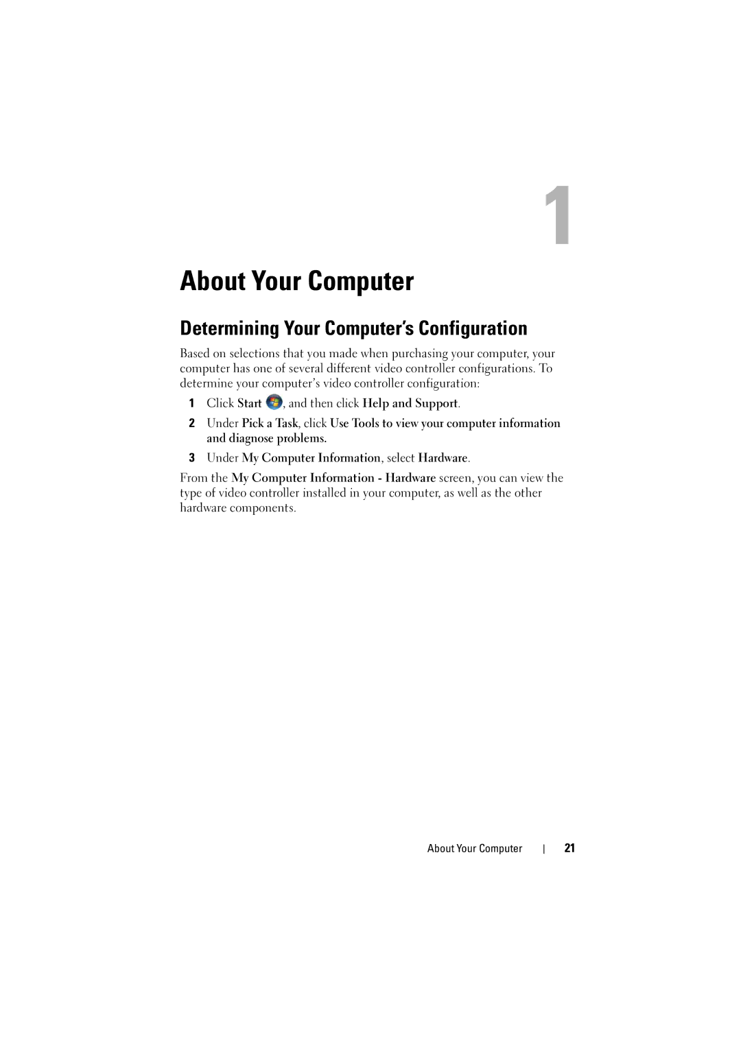 Dell PP22L manual About Your Computer, Determining Your Computer’s Configuration 