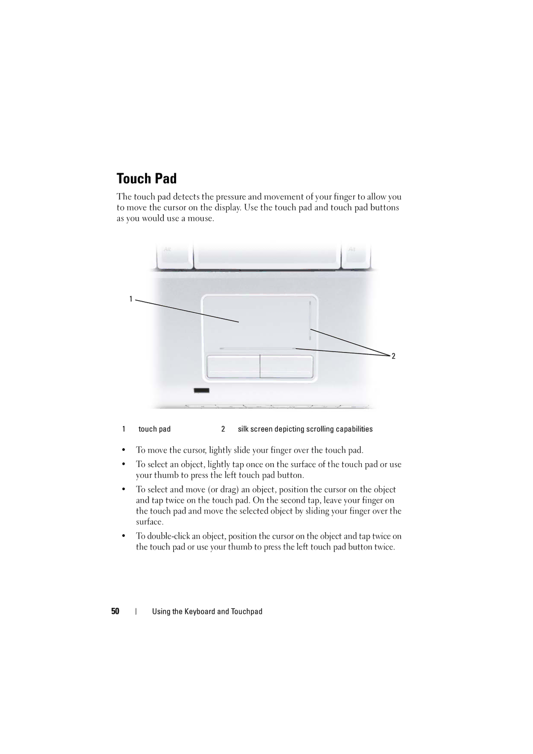 Dell PP22L manual Touch Pad 