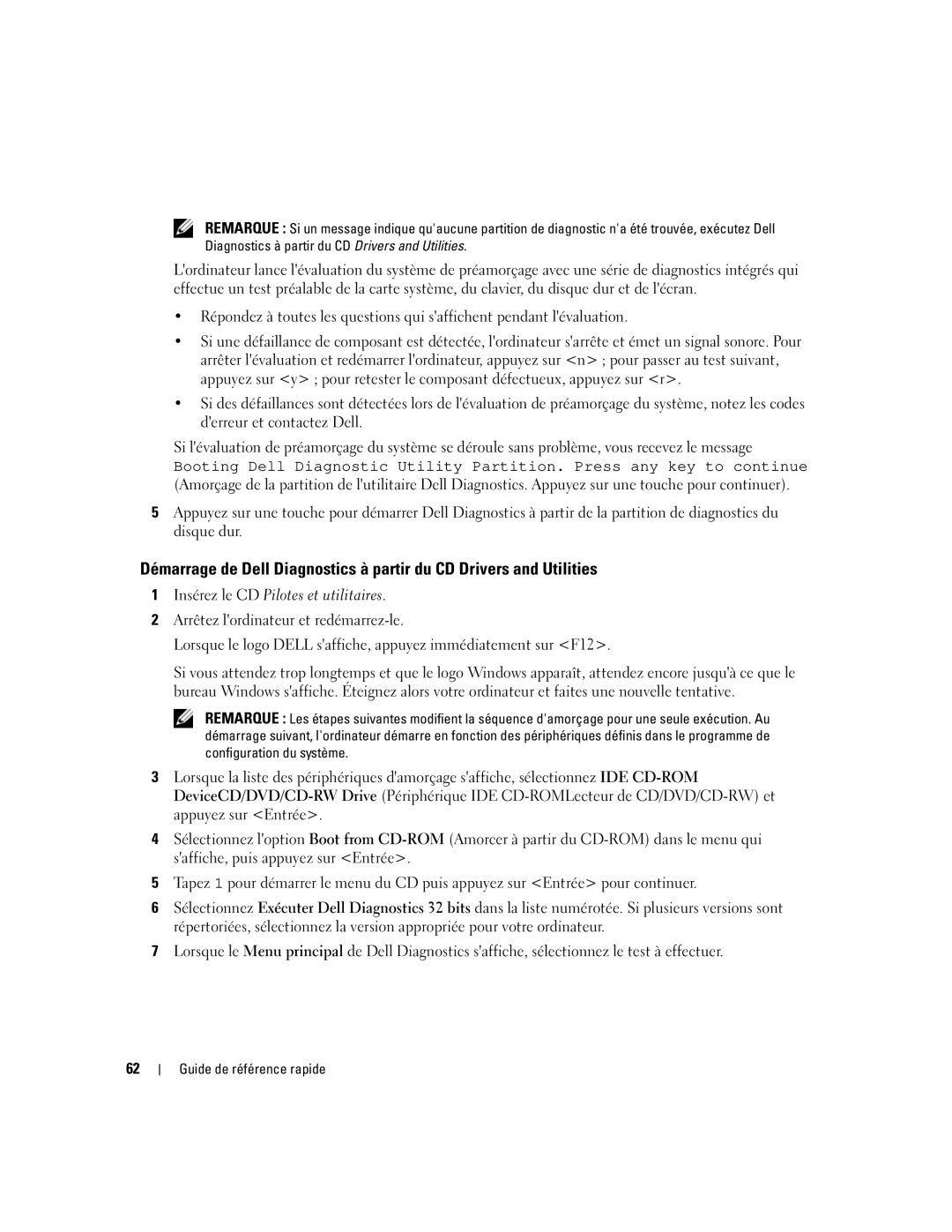 Dell PP23LB manual Guide de référence rapide 