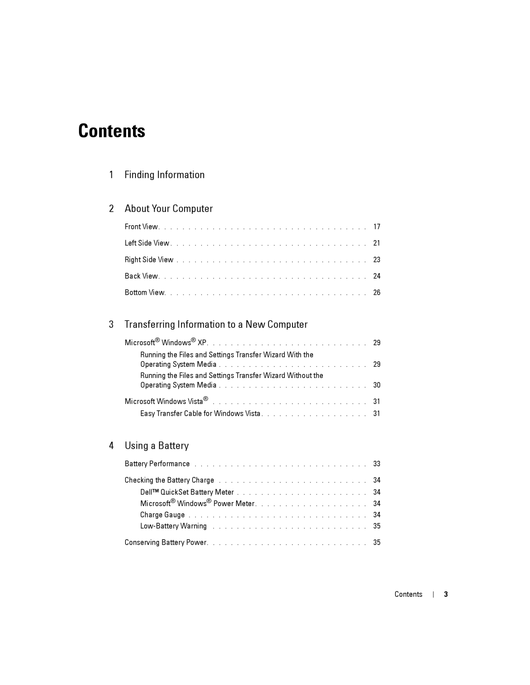 Dell PP24L manual Contents 