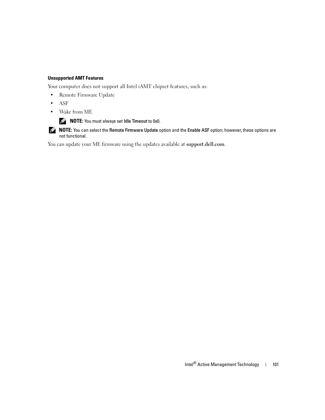 Dell PP24L manual Asf, Intel Active Management Technology 101 
