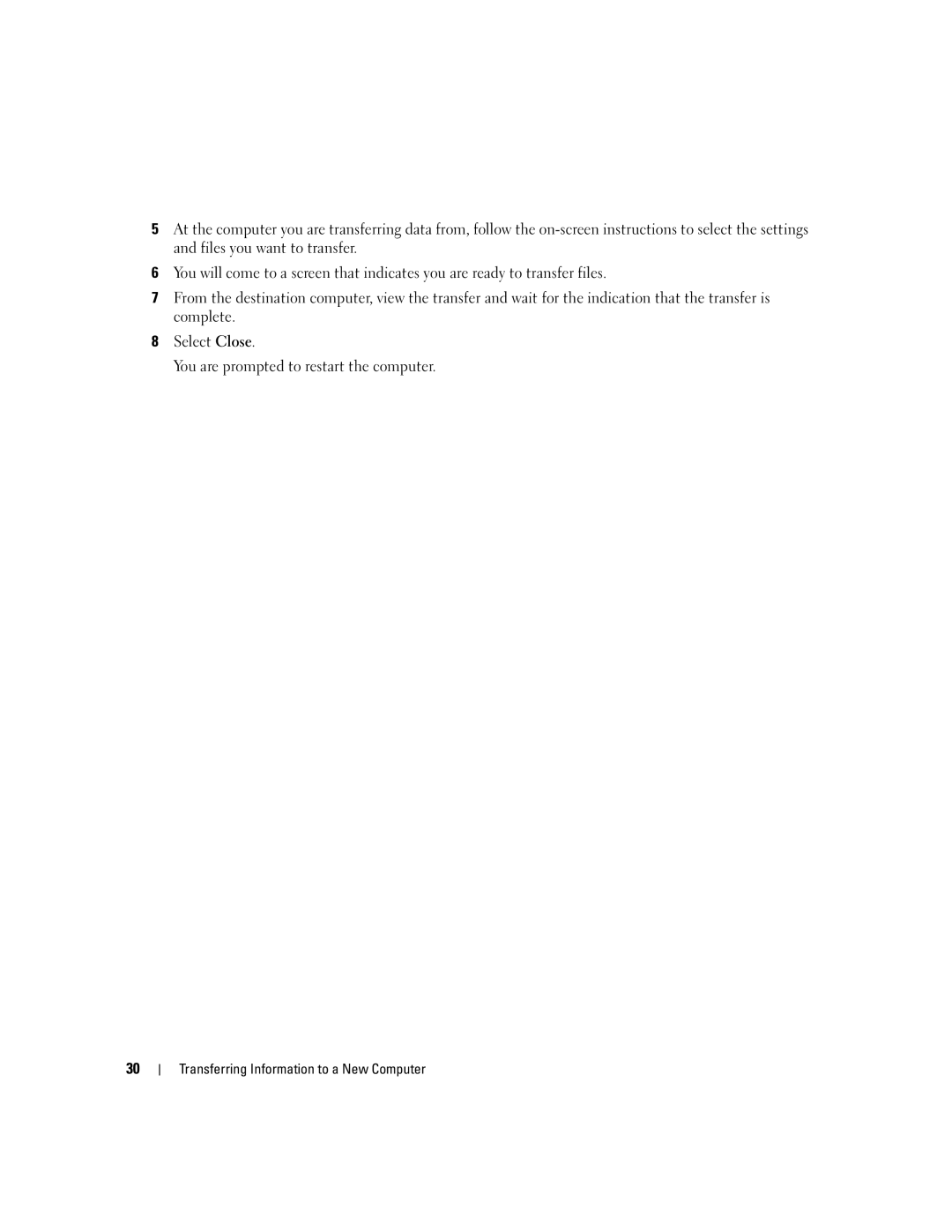 Dell PP24L manual Transferring Information to a New Computer 