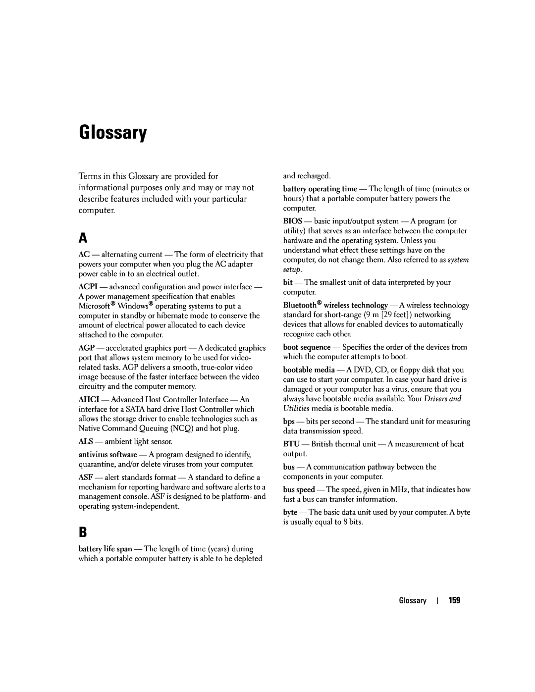 Dell PP24L manual Glossary 