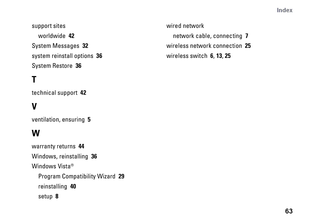 Dell PP25L setup guide Wireless network connection 