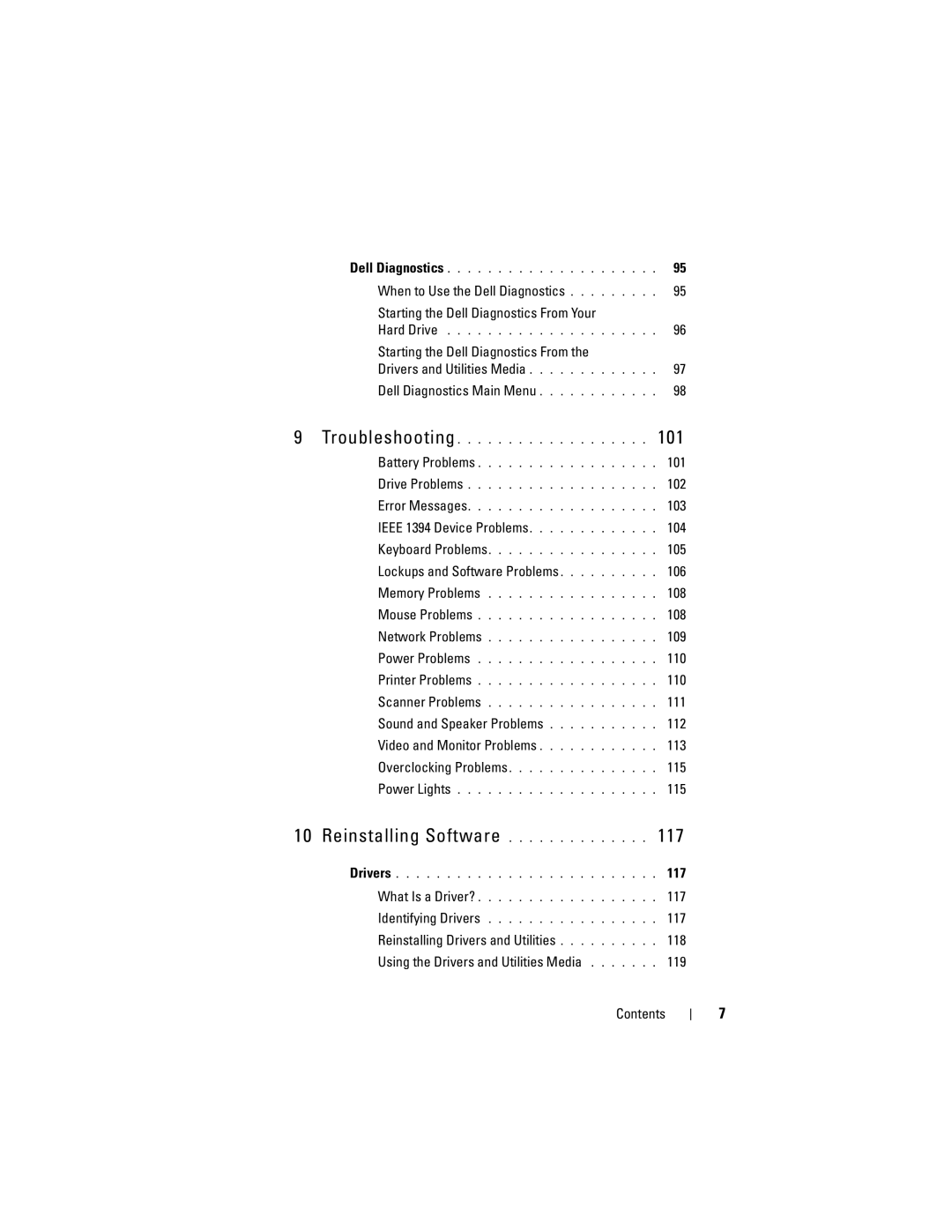 Dell DCDR01, PP521 owner manual 117 