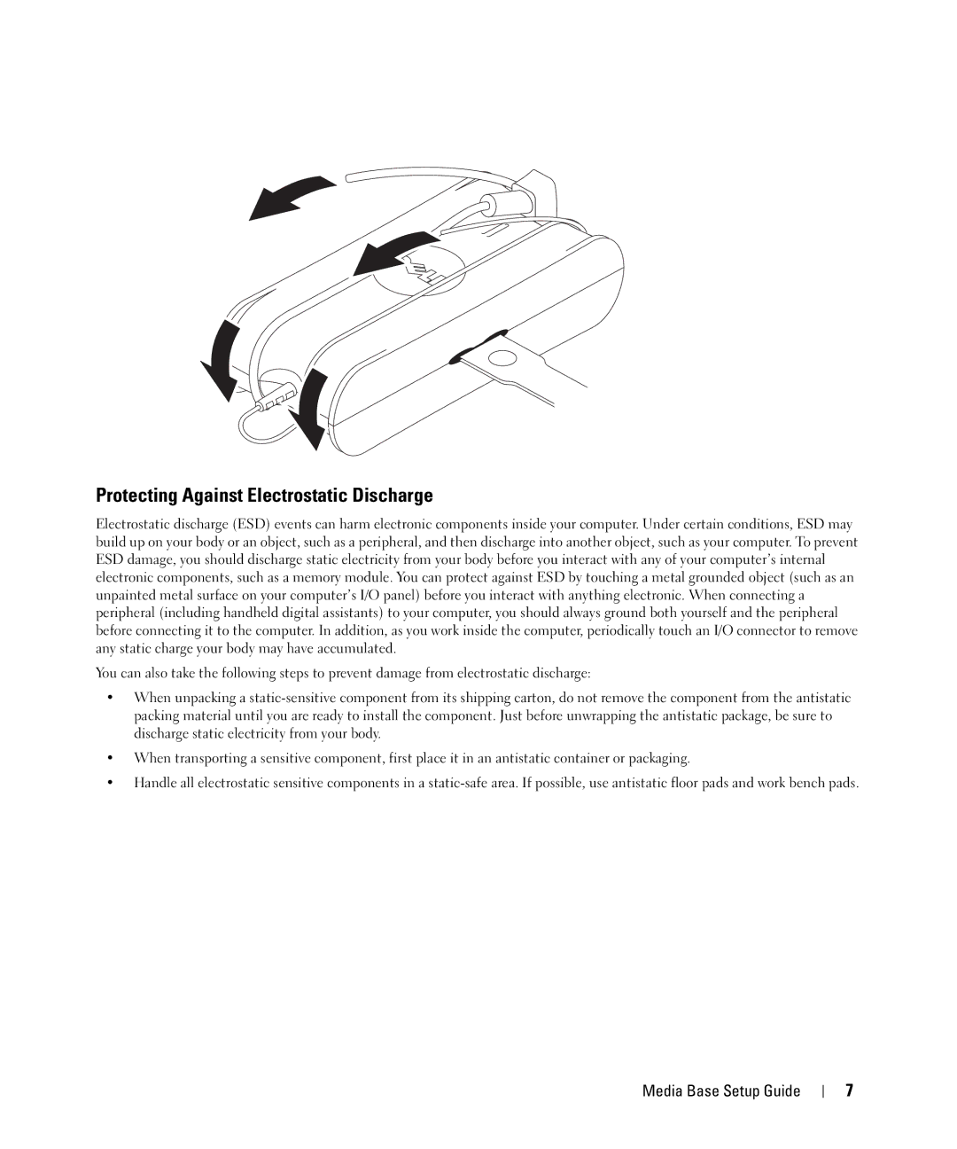 Dell PR09S setup guide Protecting Against Electrostatic Discharge 