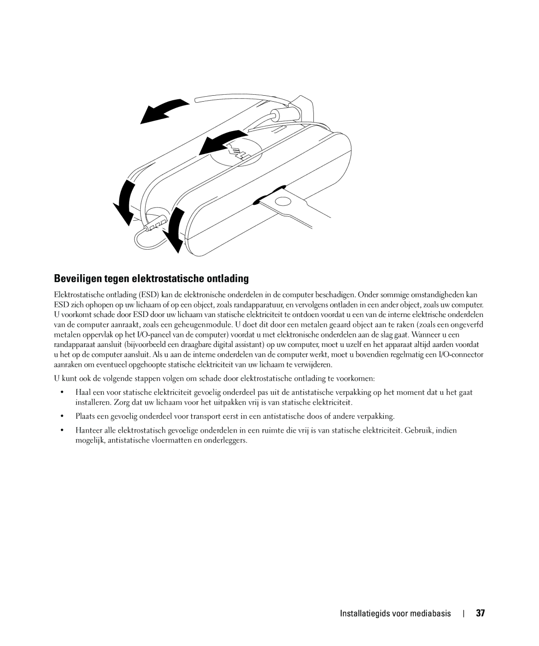 Dell PR09S setup guide Beveiligen tegen elektrostatische ontlading 