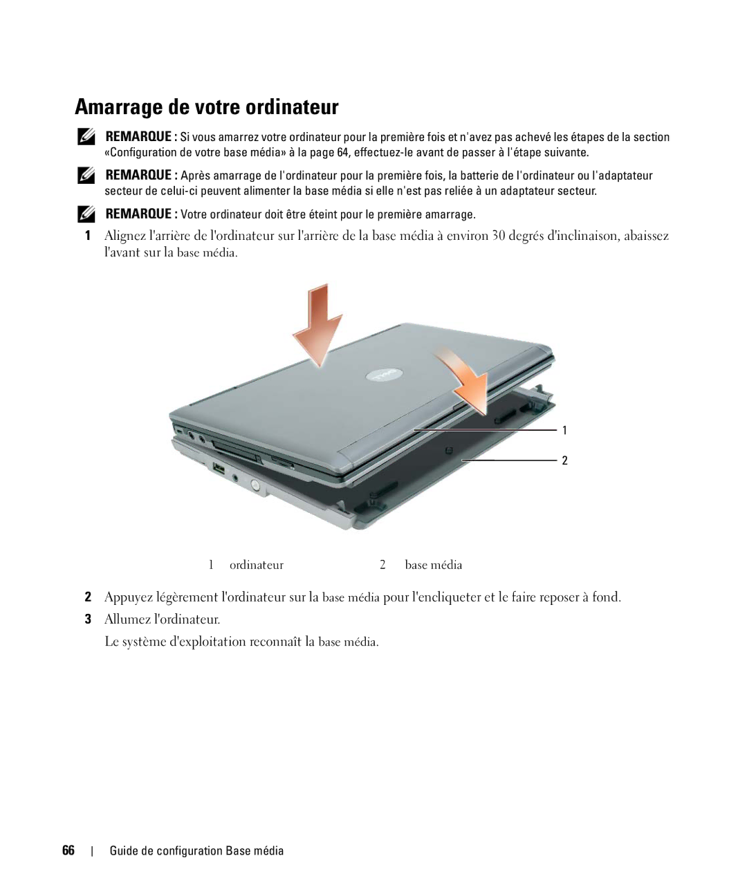 Dell PR09S setup guide Amarrage de votre ordinateur 