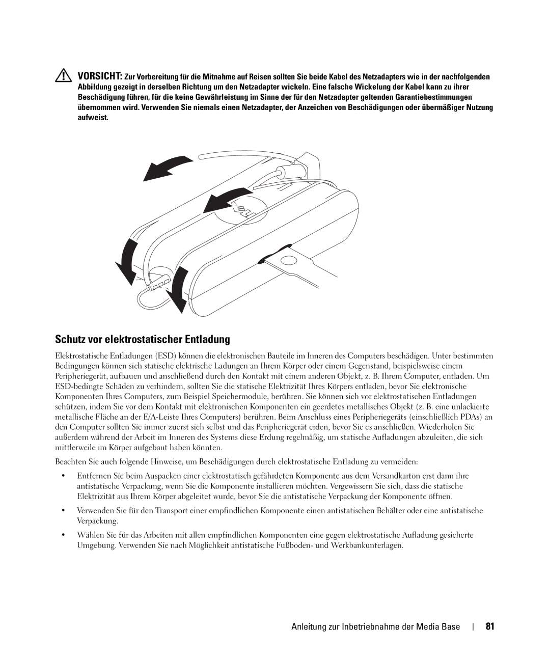 Dell PR09S setup guide Schutz vor elektrostatischer Entladung 