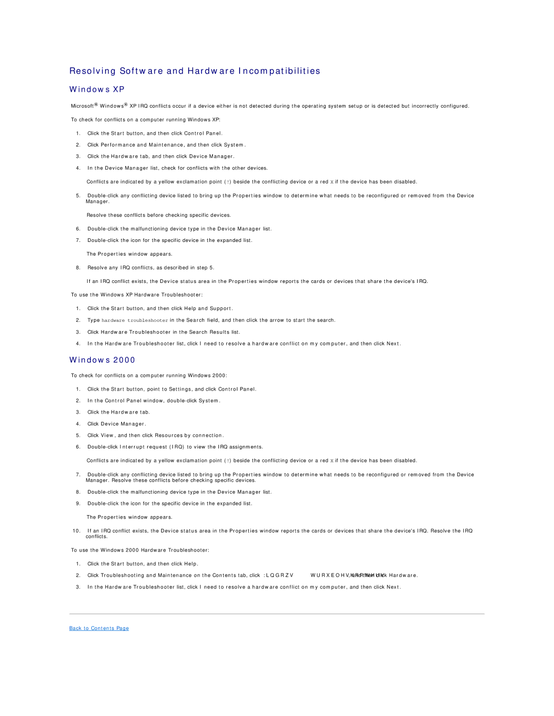 Dell PRECISION WORKSTATION 450 manual Resolving Software and Hardware Incompatibilities, Windows XP 