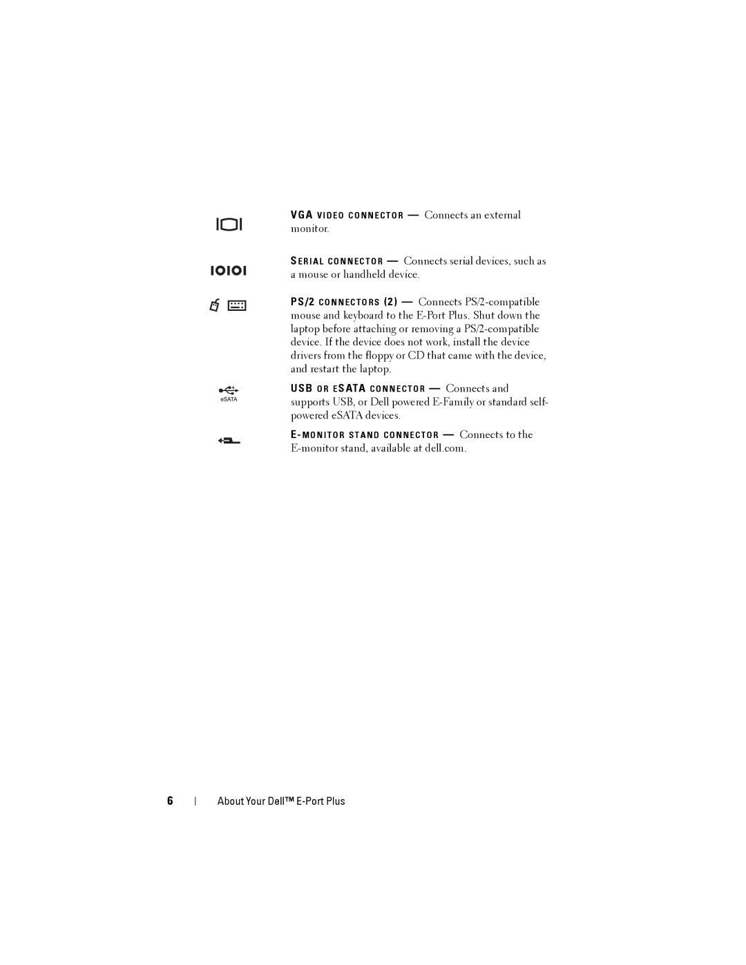 Dell PRO2X manual About Your Dell E-Port Plus 