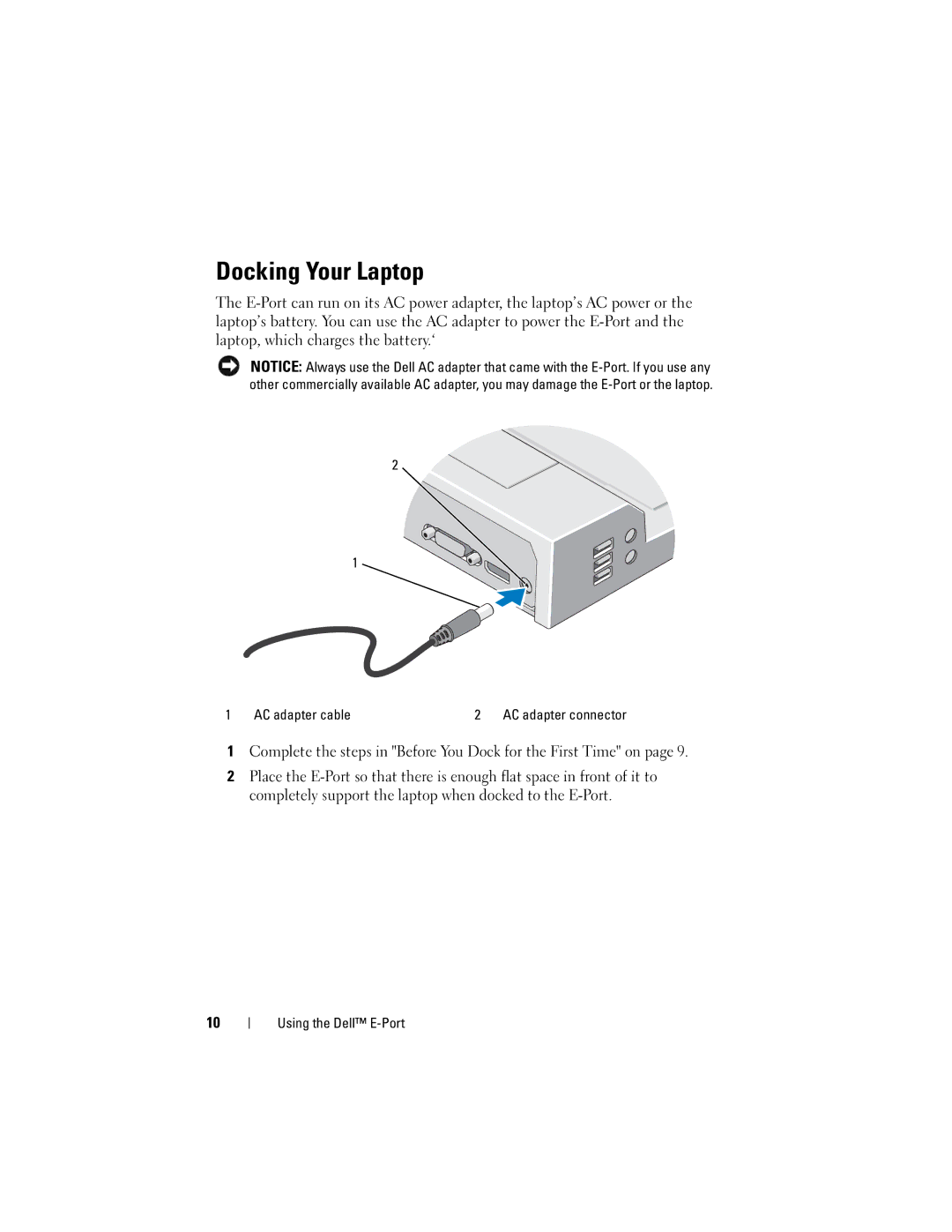 Dell PRO3X manual Docking Your Laptop 