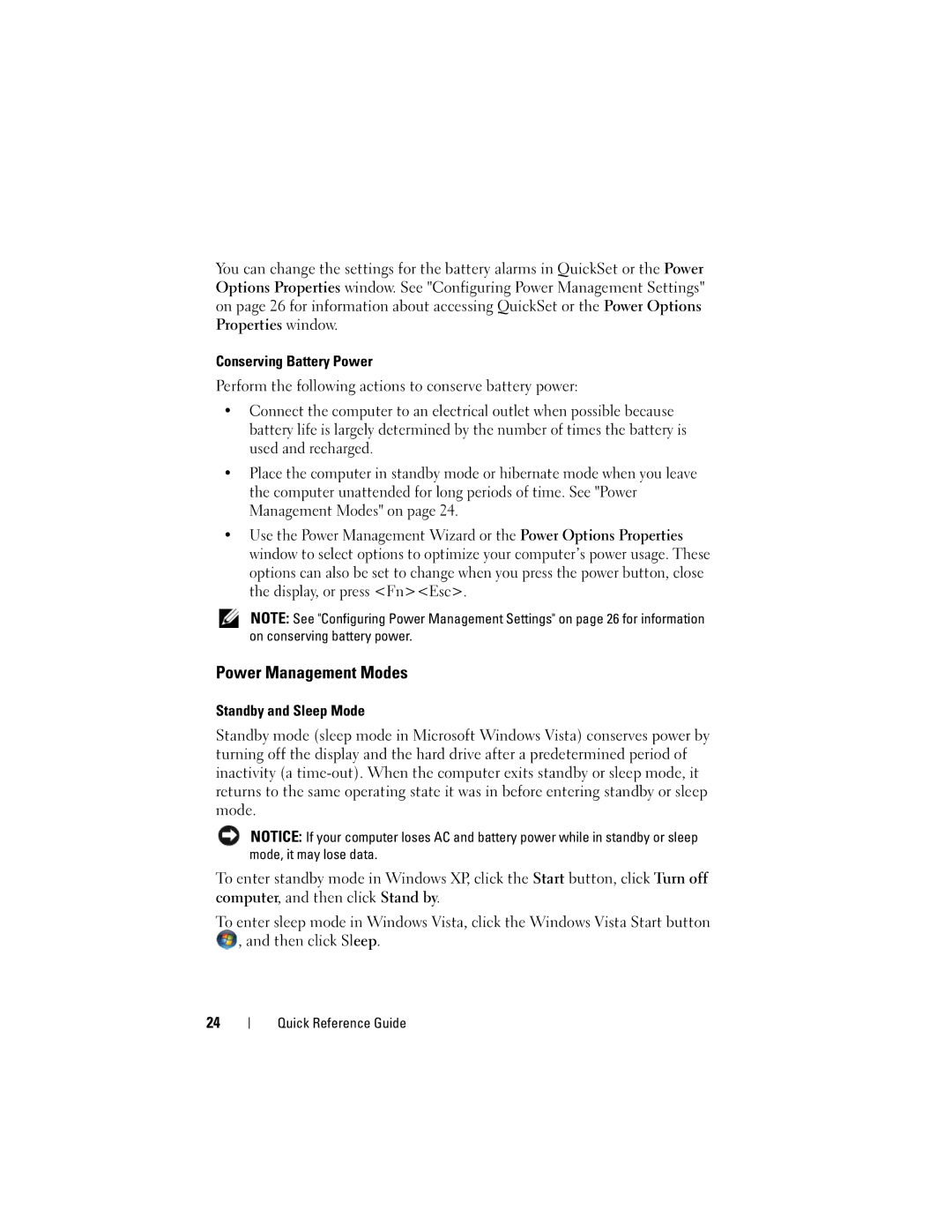 Dell PT052 manual Power Management Modes 