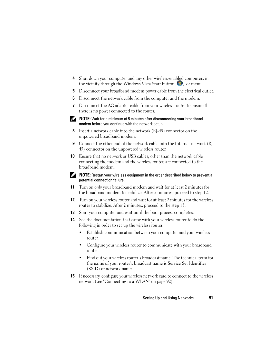 Dell PY760 manual Setting Up and Using Networks 