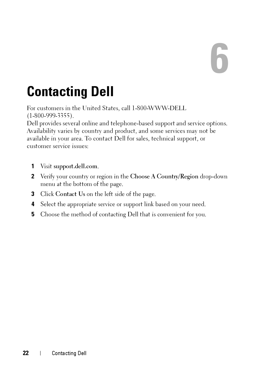 Dell PZ310 manual Contacting Dell, Visit support.dell.com 
