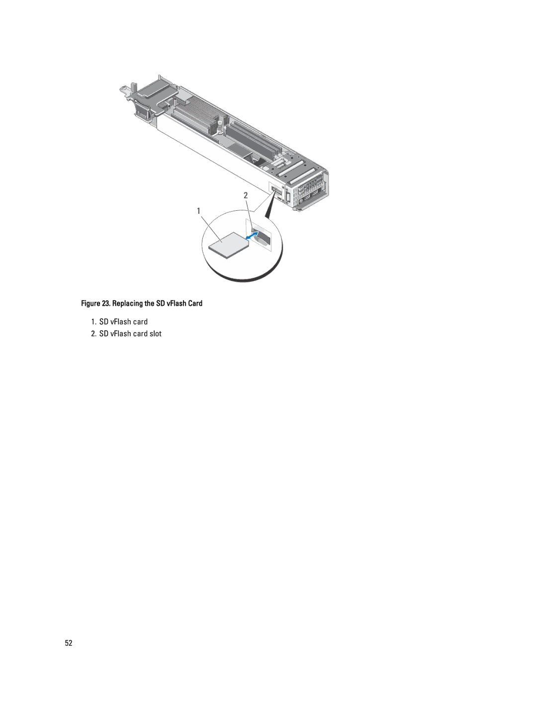 Dell QHB owner manual SD vFlash card SD vFlash card slot 