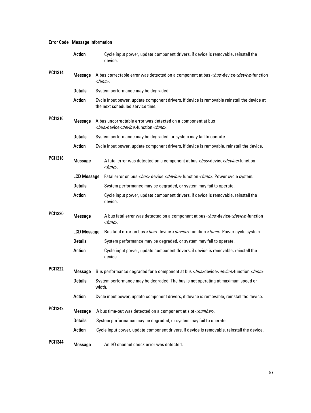 Dell QHB owner manual Next scheduled service time 