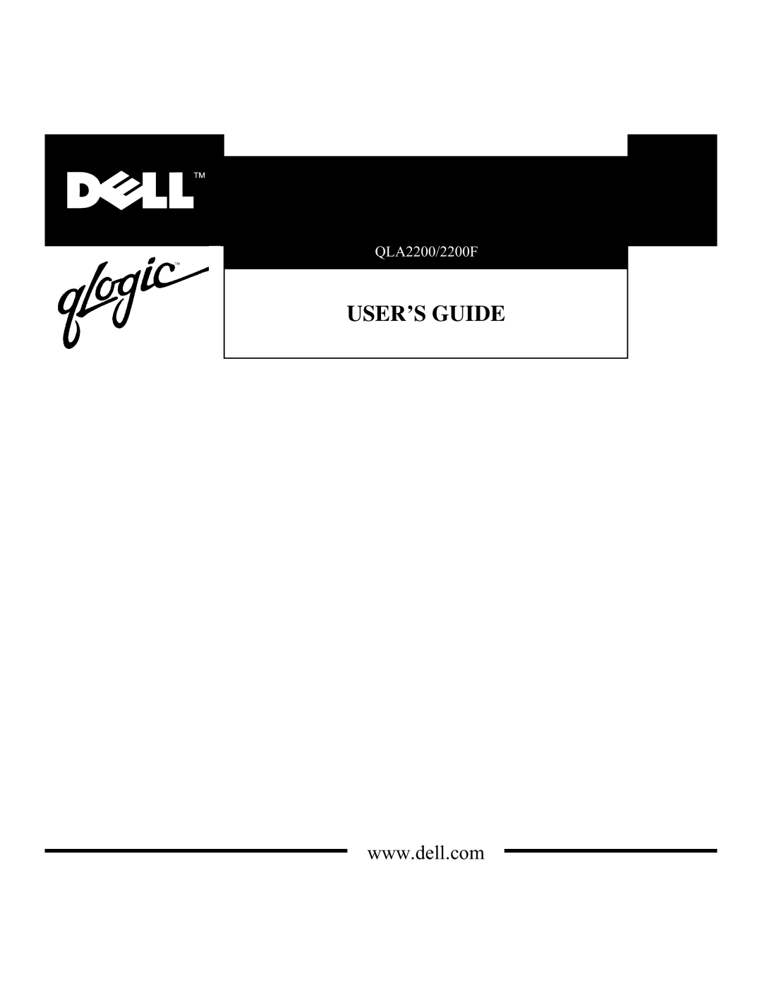 Dell 2200F, QLA2200 manual USER’S Guide 