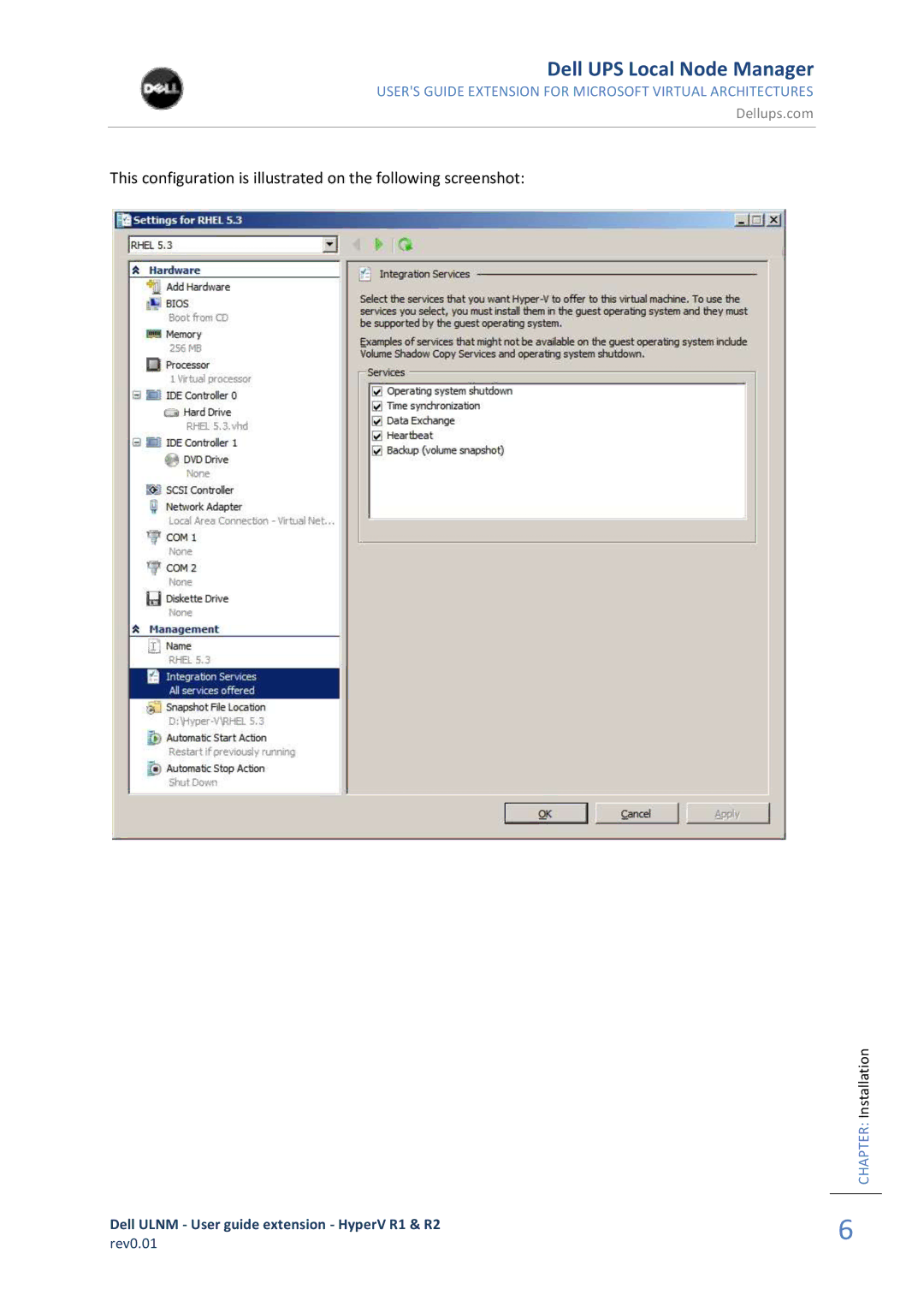 Dell R2 REV0.01, HYPERV R1 manual Dell UPS Local Node Manager 