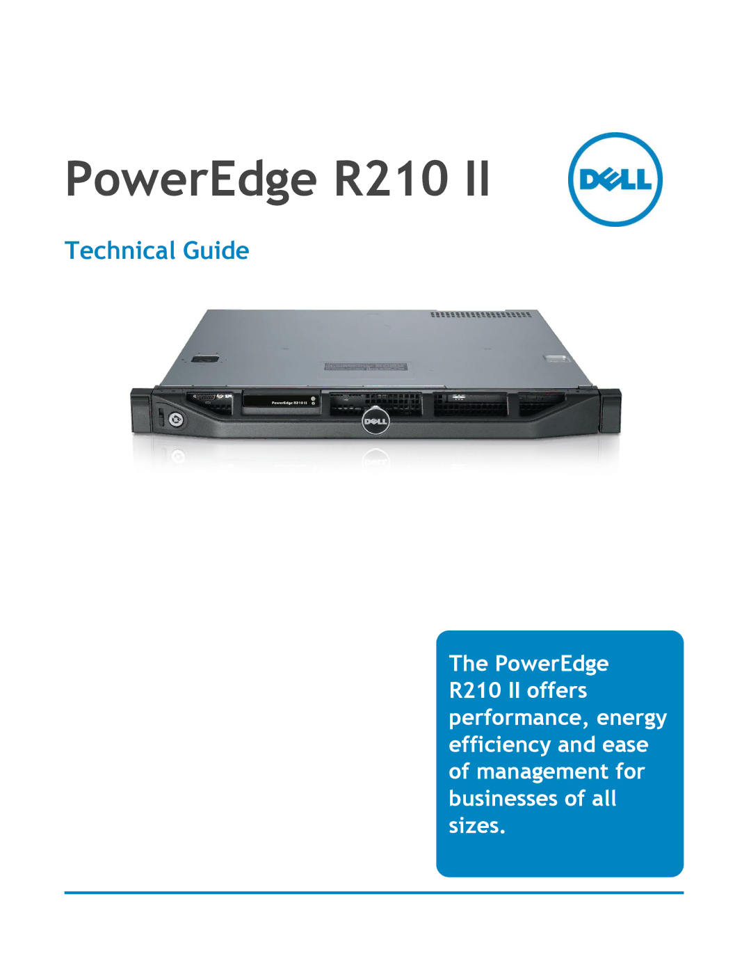 Dell R210 II manual PowerEdge R210 