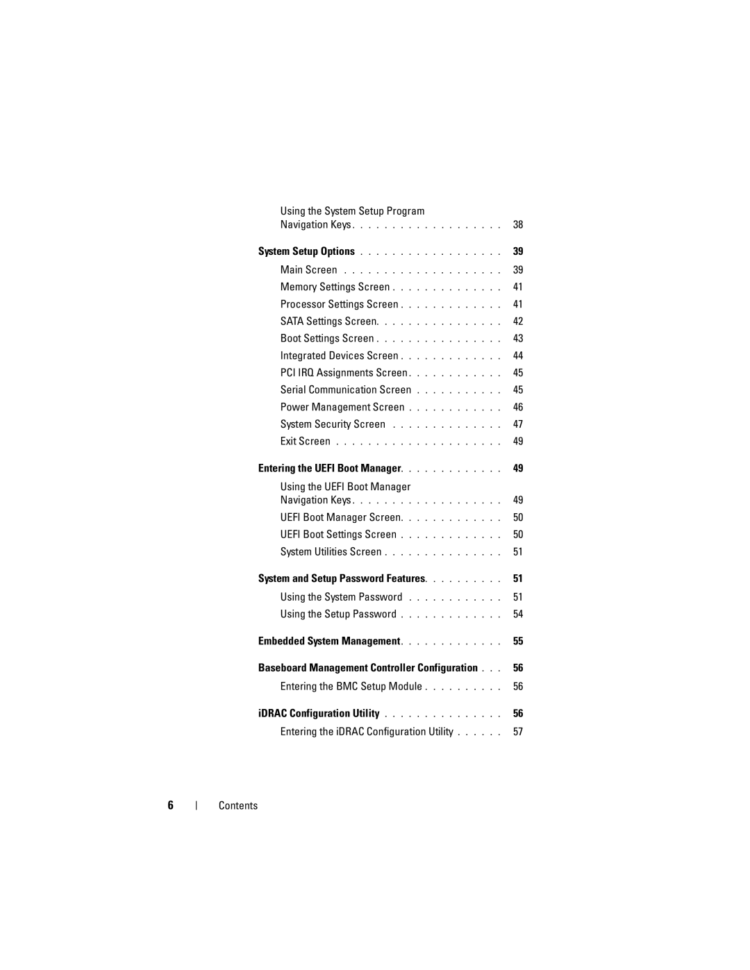 Dell R210 owner manual Using the System Setup Program 